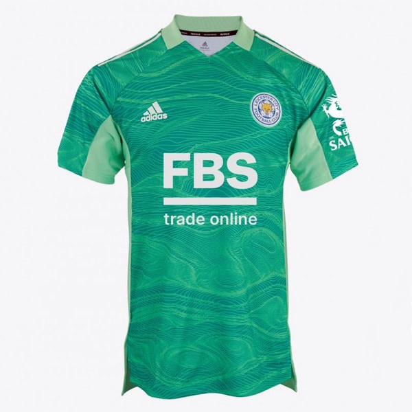 Thailand Trikot Leicester City Torwart 2021-2022 Grün Günstige Fußballtrikots